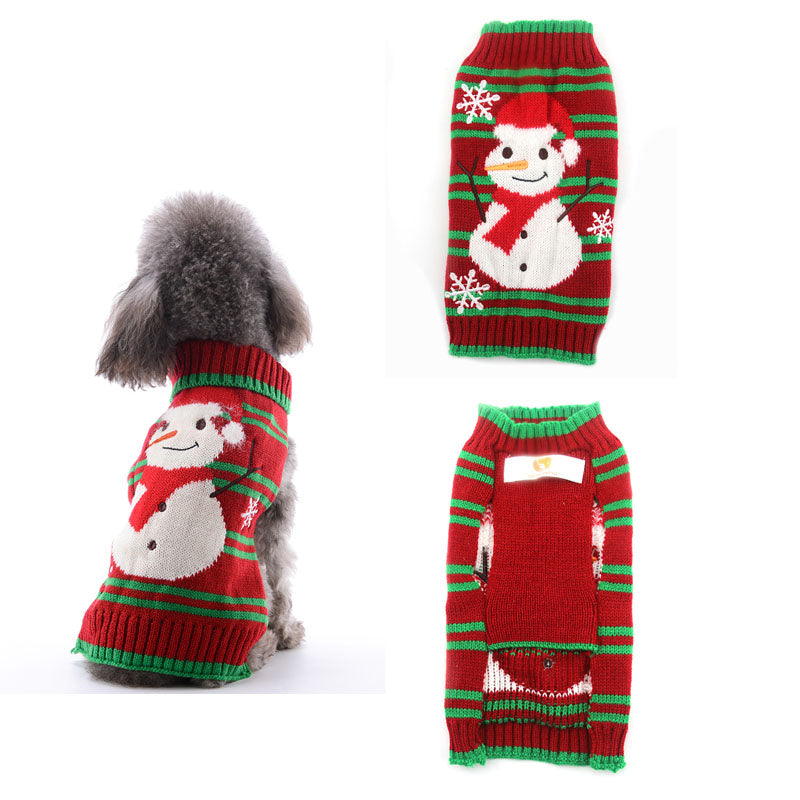 Pet dog clothes christmas pompom christmas small - Majestic Pet Kingdom