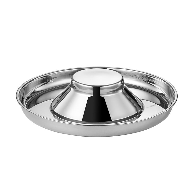 Dog Bowls Stainless Steel Puppy Weaning Whelping Feeding Pan - Detail Angle 7 | Majestic Pet Kingdom