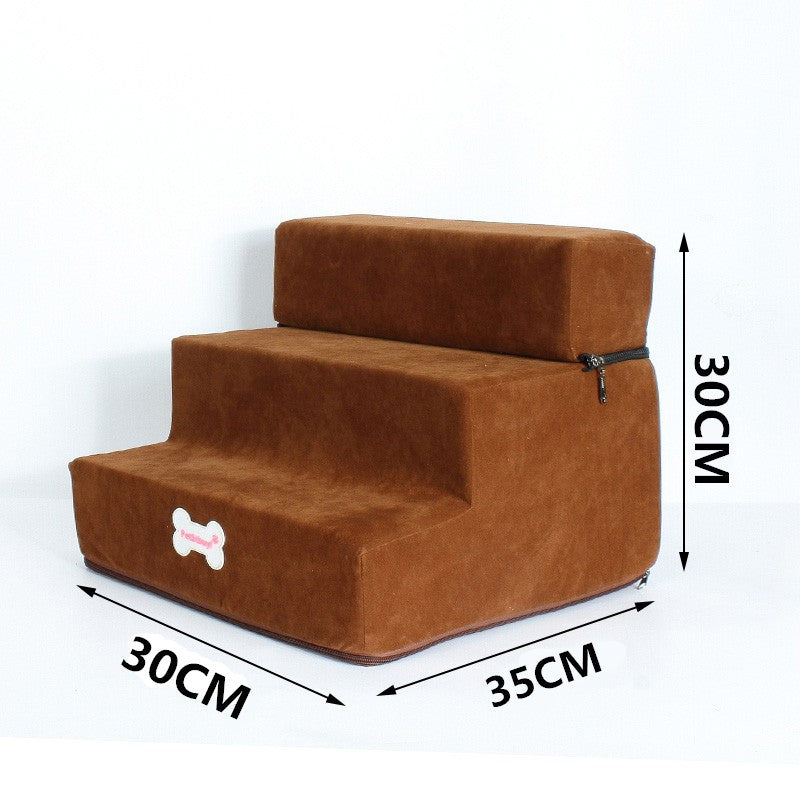 3-Step Pet Bed Stairs for Dogs & Cats
