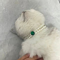 Cat Pearl Necklace Pet Collar - Majestic Pet Kingdom