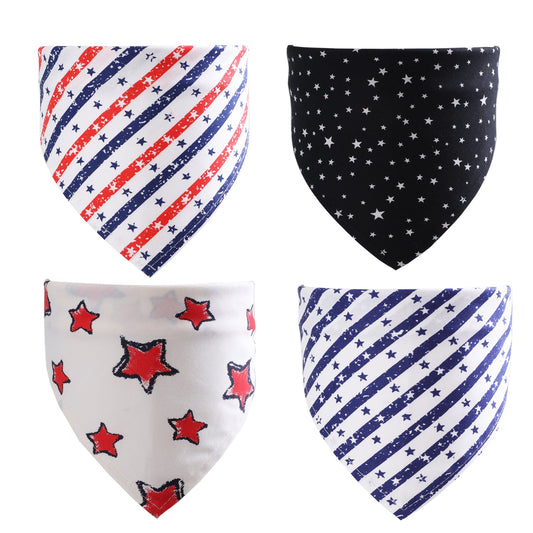 Dog Bandana Pure Cotton Handkerchief Triangle Neck Scarf Bib