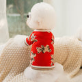 Dog Striped Knitted Sweater Cardigan Clothing - Majestic Pet Kingdom