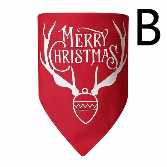 Double-Layered Festive Christmas Dog Bandana