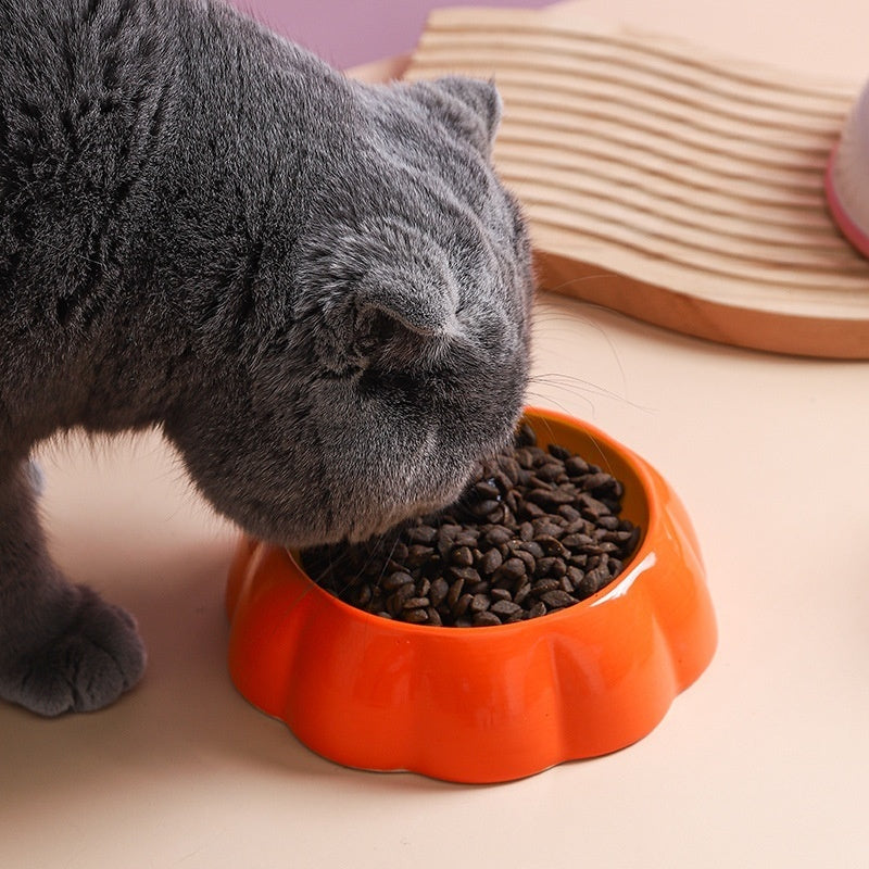 Cat Bowl Ceramic Drinking Water Non-slip Anti-tumble - Majestic Pet Kingdom