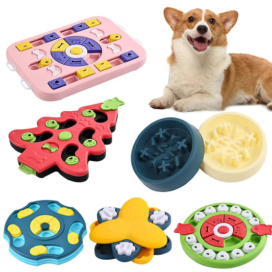 Dog Puzzle Toy Bowl: Interactive IQ Slow Feeder Game | Purrfect Pet Kingdom