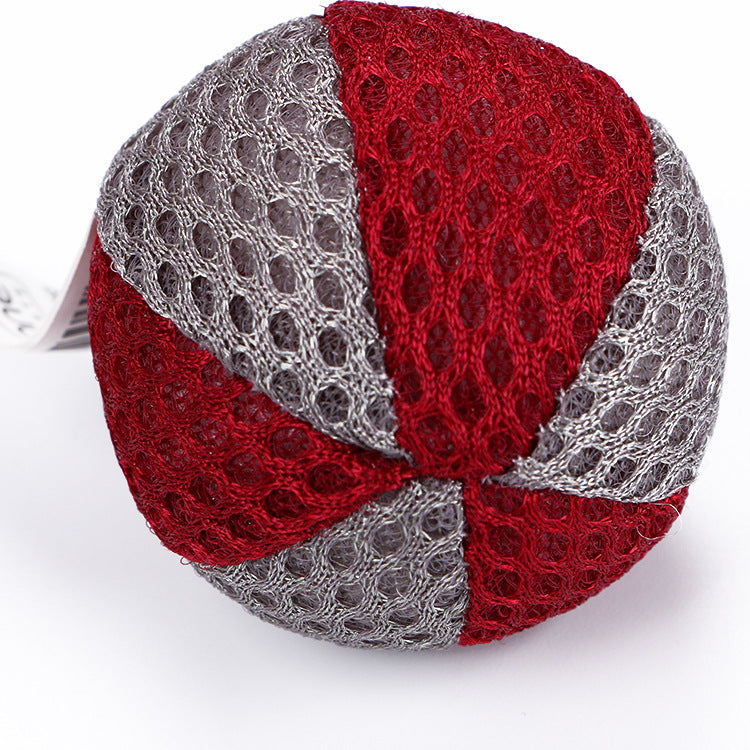 Mesh cloth catnip cat toy ball