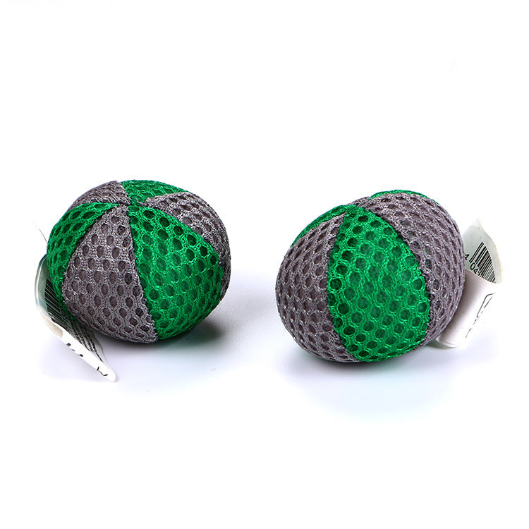 Mesh cloth catnip cat toy ball