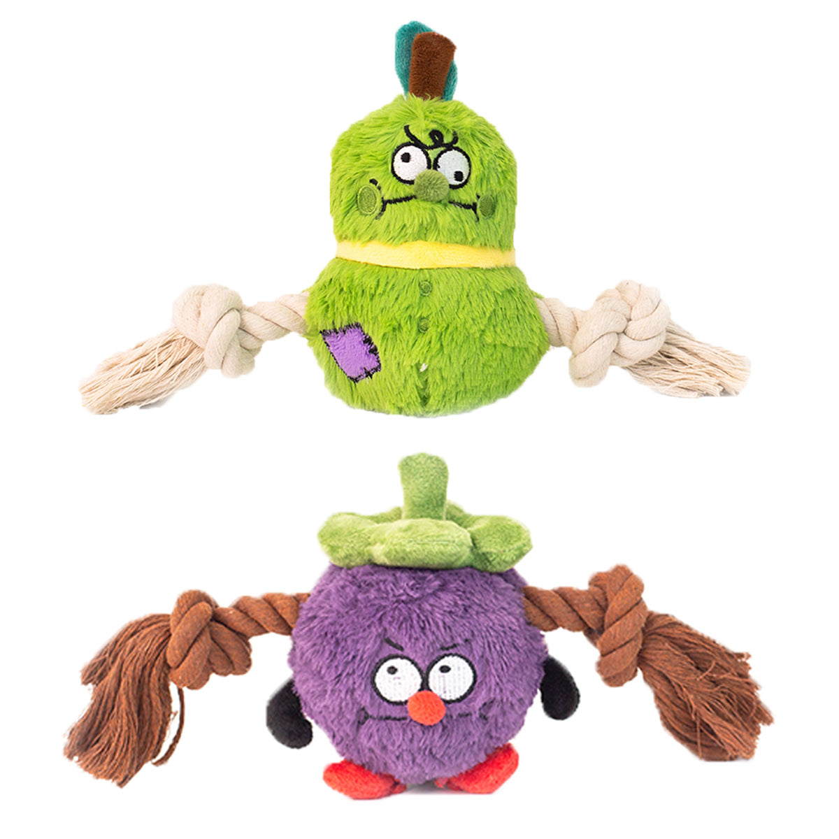 Interactive Dog Toy Plush Rope Knot Tug Of War Game Bb Bite Resistant Molar Tooth Toy | Purrfect Pet Kingdom