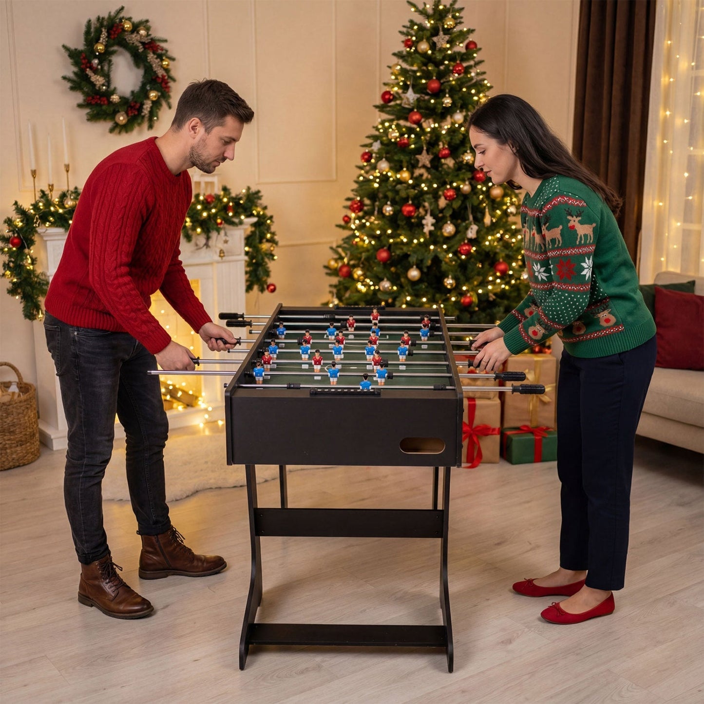 48 Inch Folding Foosball Table - Competition Size