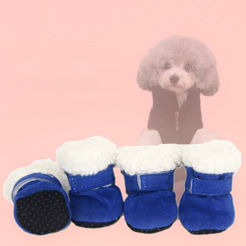Waterproof Winter Dog Boots Socks Pet Dog Shoes Anti-slip Puppy Cat Rain Snow Booties Footwear For Small Dogs - Majestic Pet Kingdom