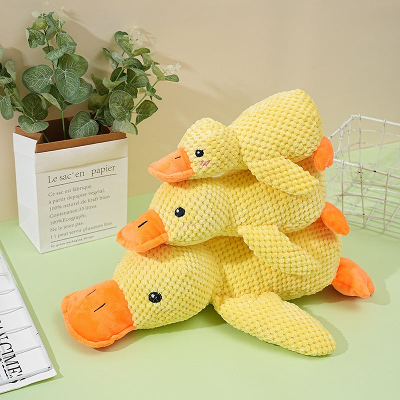 Companion Duck Toy: Squeaky Teeth Cleaning Plush