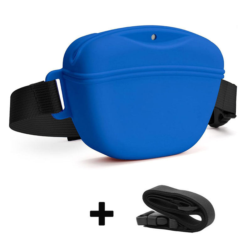 Silicone Dog Training Waist Bag Outdoor Portable Crossbody Pet Snack Pouch - Majestic Pet Kingdom