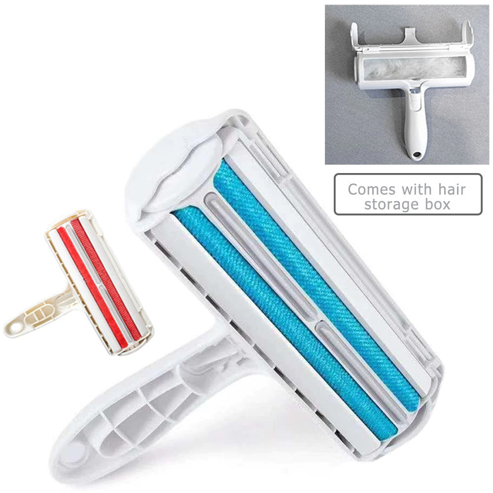 2-Way Pet Hair Remover & Lint Brush Tool for Furniture