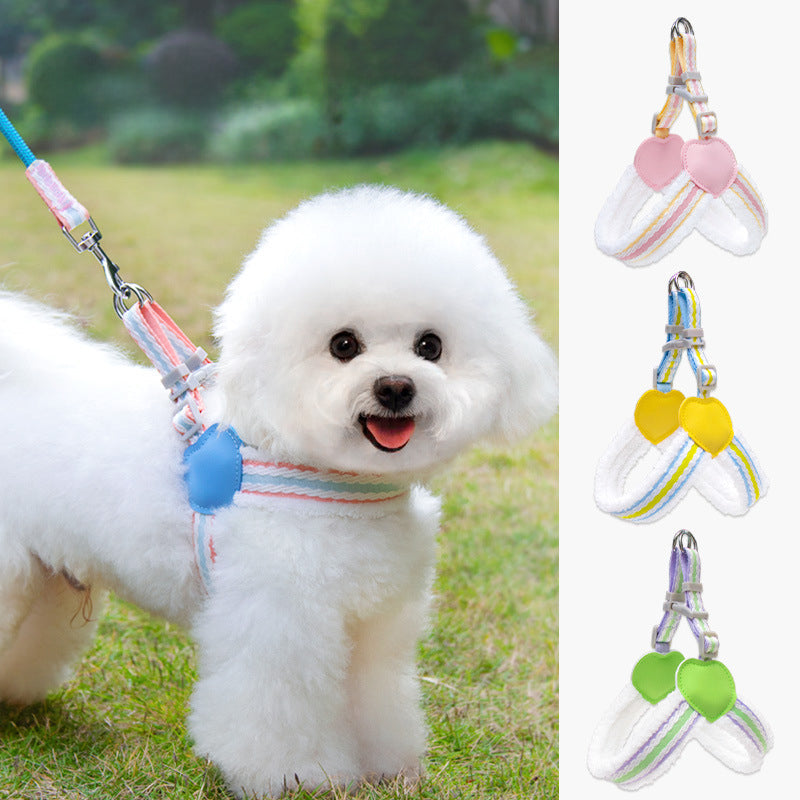 Dog Leash Summer Breathable Corgi Shiba Inu Bichon Chest Vest Walking | Majestic Pet Kingdom™