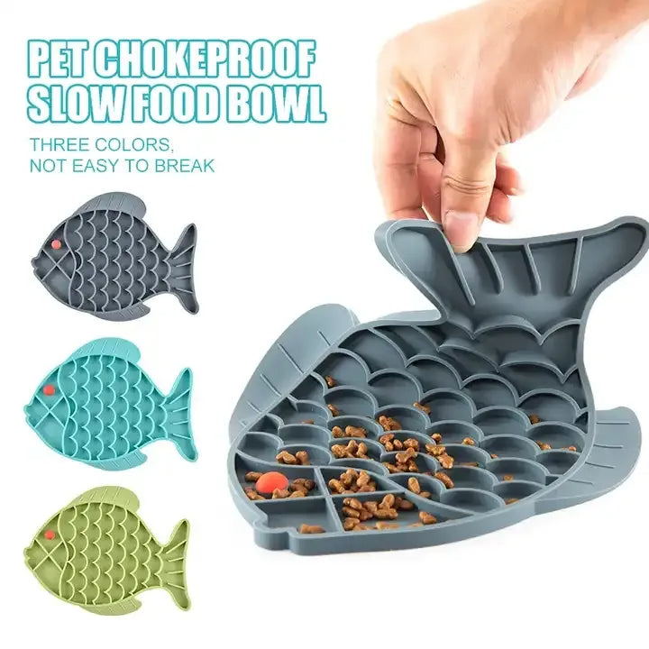 Silicone Lick Mat For Pet Dogs Slow Food Plate Rice Bowl For Small Medium Dog Anti Gulping Choking Feeder Puppy Treat Dispenser - Majestic Pet Kingdom