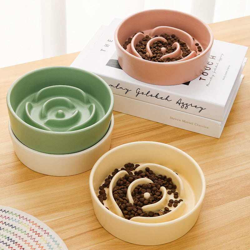 Ceramic Pet Cat And Dog Bowl Small And Medium-sized Dogs Puppy