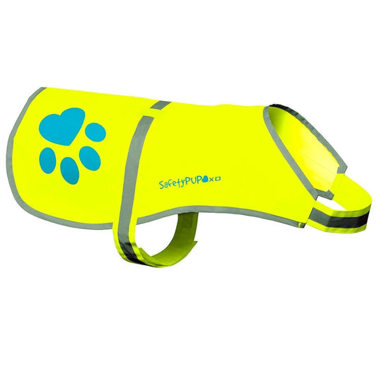 Reflective Dog Safety Vest Hi-Vis XL Size Neon Yellow - Majestic Pet Kingdom