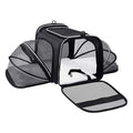 Carrier For Cat Pet Airline Approved Expandable Foldable Soft Dog Carrier Opened Doors Reflective Tapes Cat Travel Bag - Majestic Pet Kingdom