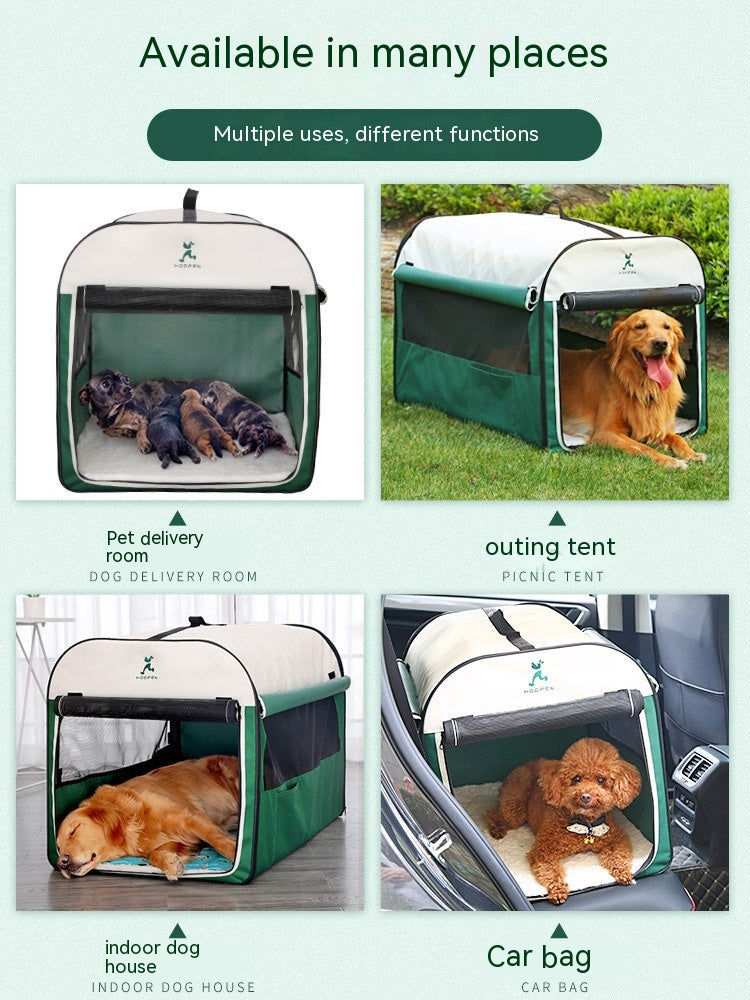 Warm Enclosed Winter Dog Kennel & Cat House - Majestic Pet Kingdom