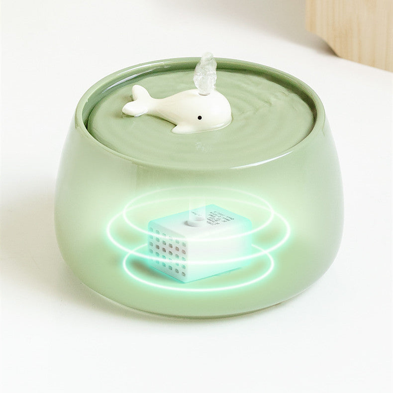 Cat Ceramic Automatic Circulation Filtration Water Dispenser - Majestic Pet Kingdom