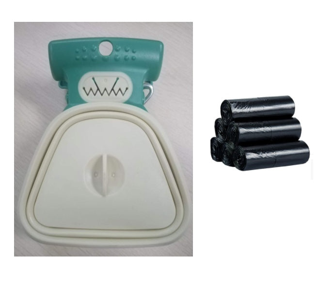Pet Dog Poop Bag Dispenser Travel Foldable Poop Spoon - Majestic Pet Kingdom