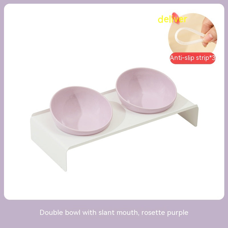 Ceramic Bevel Beveled Bowl Pet Cat Bowl - Majestic Pet Kingdom