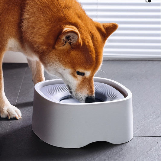 Dog Bowl Floating Disk Anti-Spill Anti-Wet Mouth Water Feeder