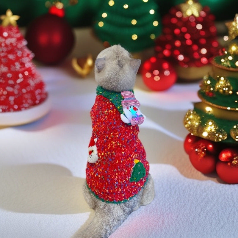Christmas Pet Sweater AutumnWinter Warmth-Enhancing - Premium Pet Accessory