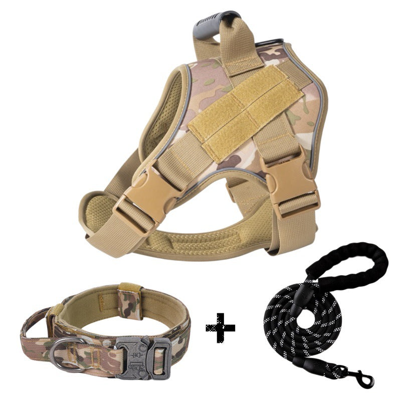 Traction Rope For Large Dogs Breathable Tactical Harness | Purrfect Pet Kingdom