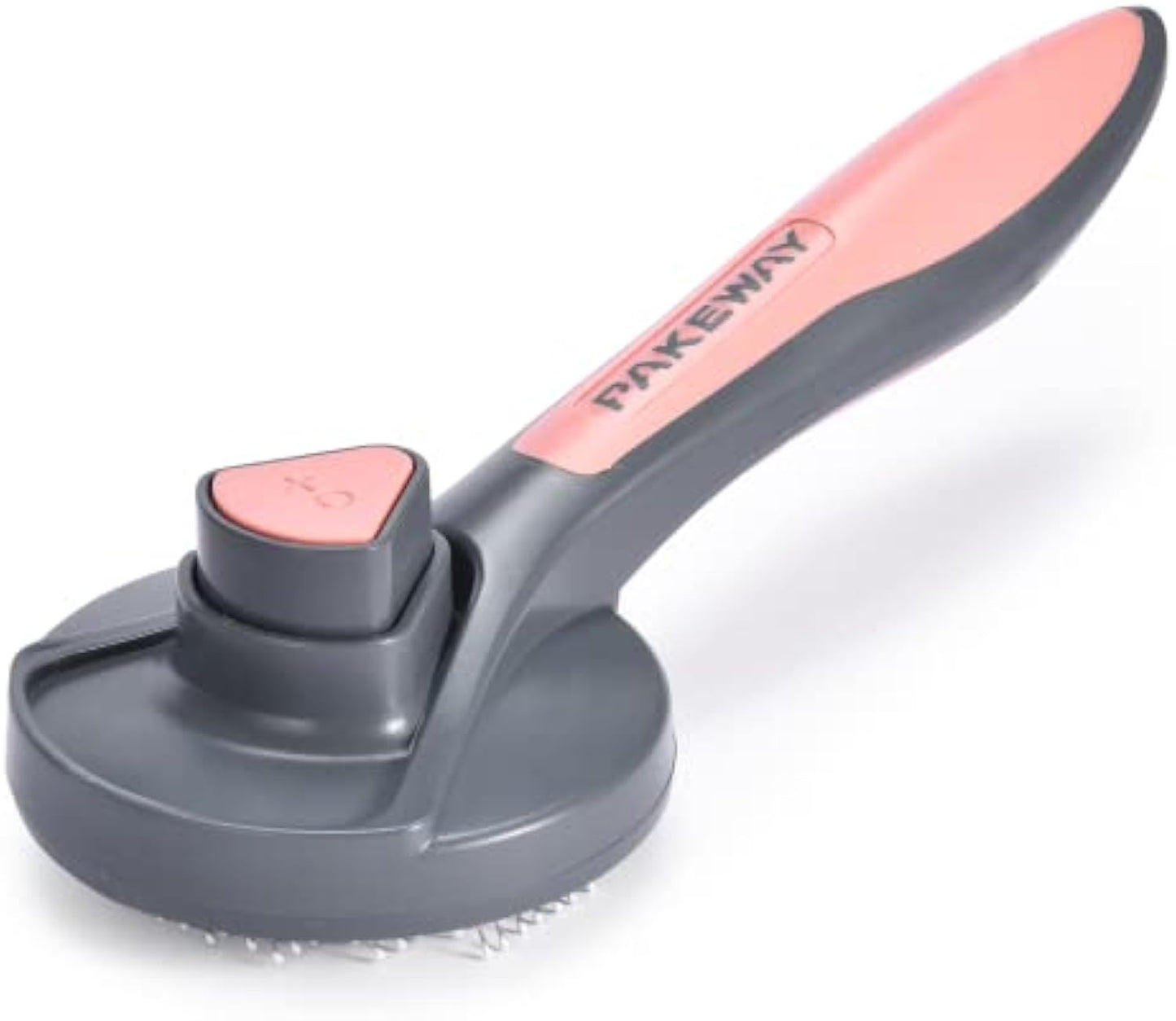 Dog Slicker Brush Self-Cleaning Deshedding Massage Comb Tool - Detail Angle 4 | Majestic Pet Kingdom
