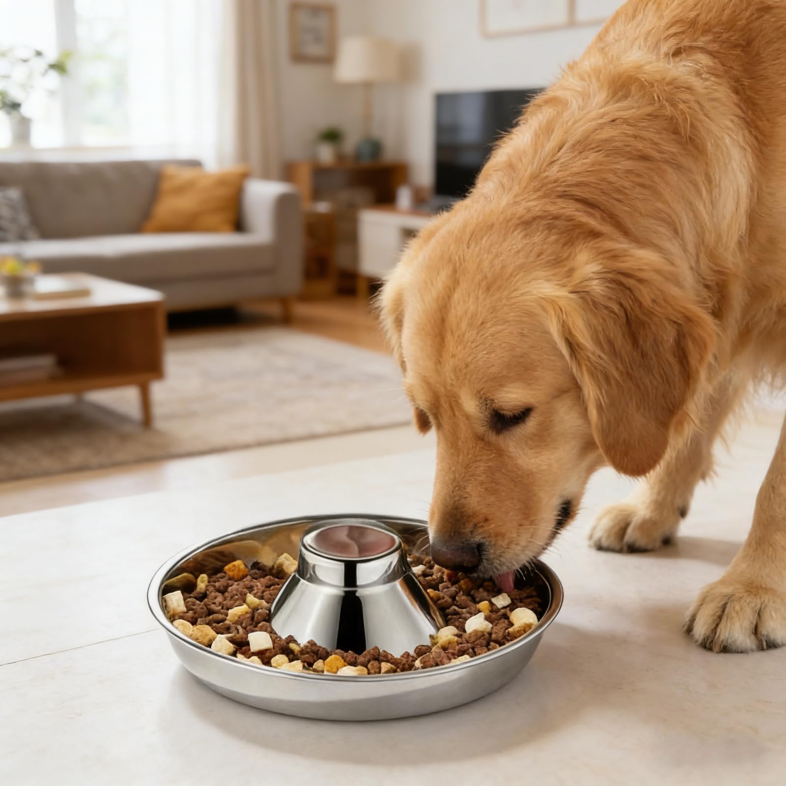 Dog Bowls Stainless Steel Puppy Weaning Whelping Feeding Pan - Detail Angle 3 | Majestic Pet Kingdom