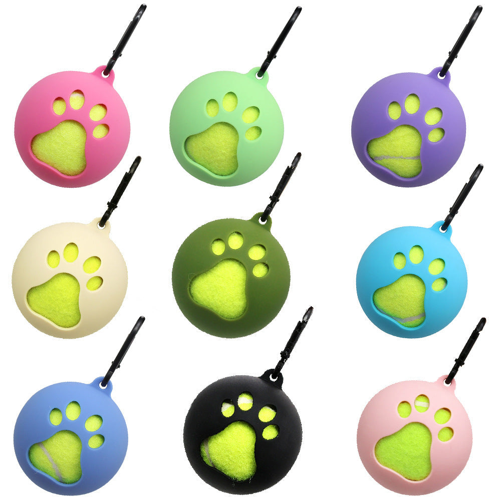 Tennis Bracket Portable Hands-free Dog Walking Supplies Training Ball Sheath