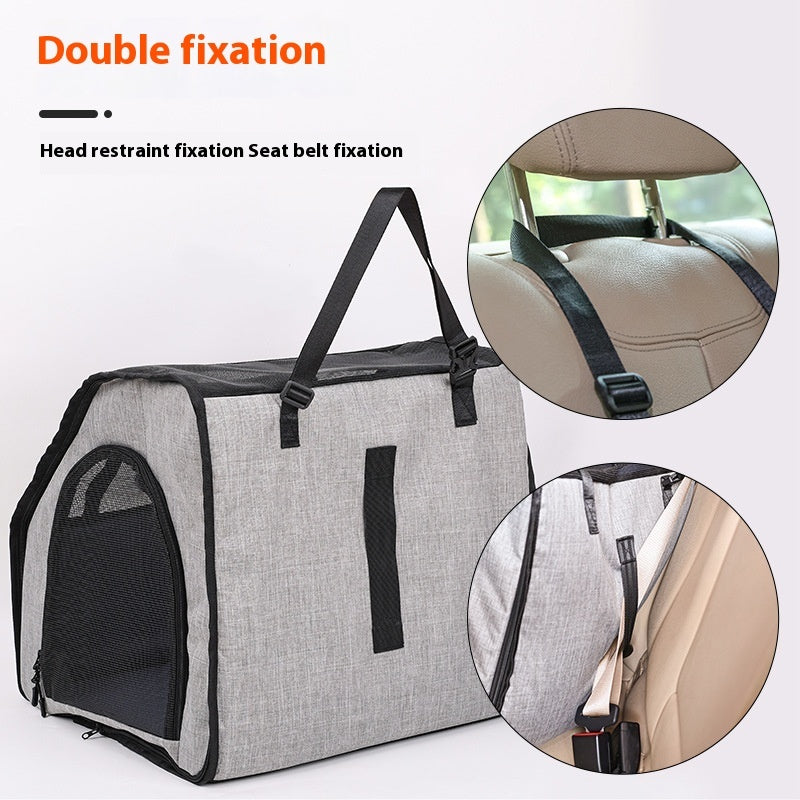 Waterproof Foldable Car Pet Carrier & Mat