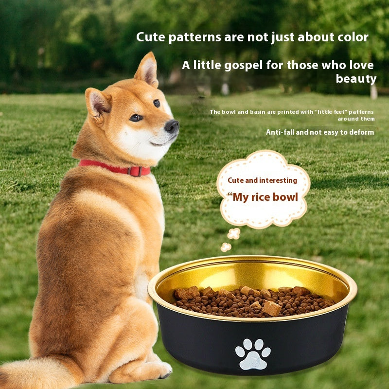 Stainless Steel Bowl For Pet Anti-tumble Non-slip Food Basin - Majestic Pet Kingdom