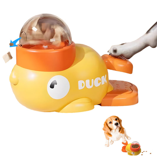 Duck Shape Dog Treat Dispenser - Interactive Dog Toys For Mental Stimulation, Slow Feeder Puzzle Toy For Small Medium Dogs & Cats, IQ Training Food Dispenser To Reduce Bloating & Boredom | Purrfect Pet Kingdom
