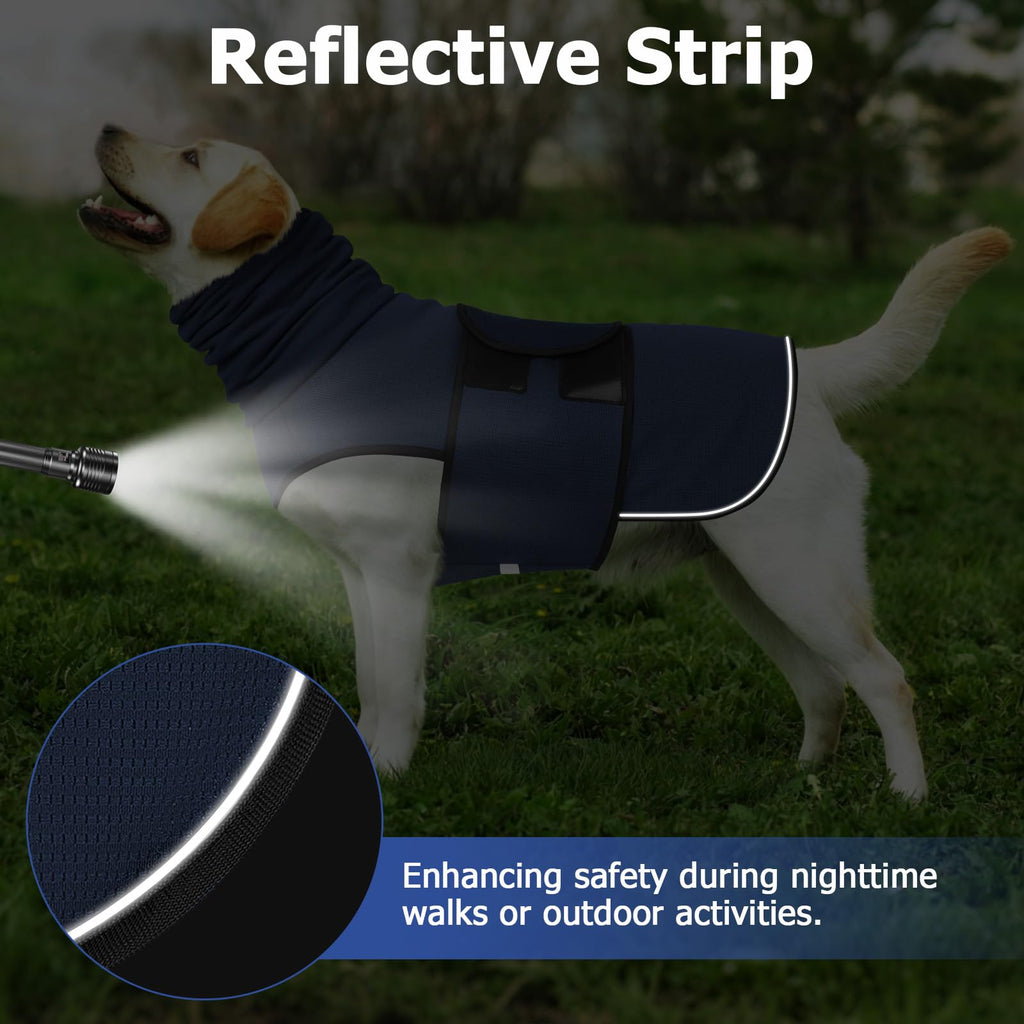 2-in-1 Dog Anxiety Vest With Hood, Soft Dog Calming Shirt With Stretchy Ear Head Cover For Stress Relief, Breathable Shirt Jacket For Thunderstorms, Separation & Vet Visits - Majestic Pet Kingdom