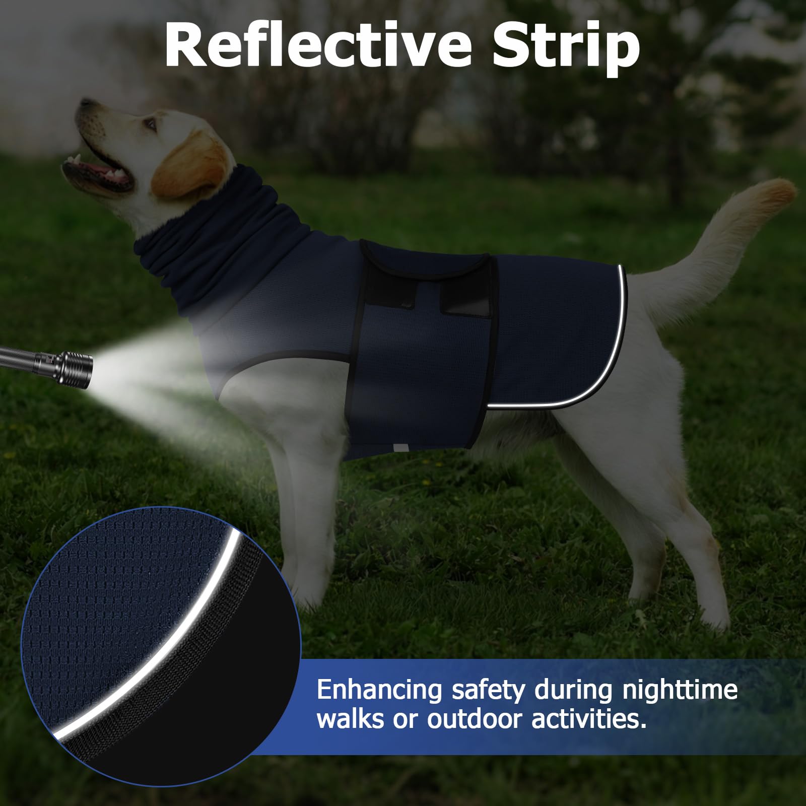 2-in-1 Dog Anxiety Vest With Hood, Soft Dog Calming Shirt With Stretchy Ear Head Cover For Stress Relief, Breathable Shirt Jacket For Thunderstorms, Separation & Vet Visits - Majestic Pet Kingdom
