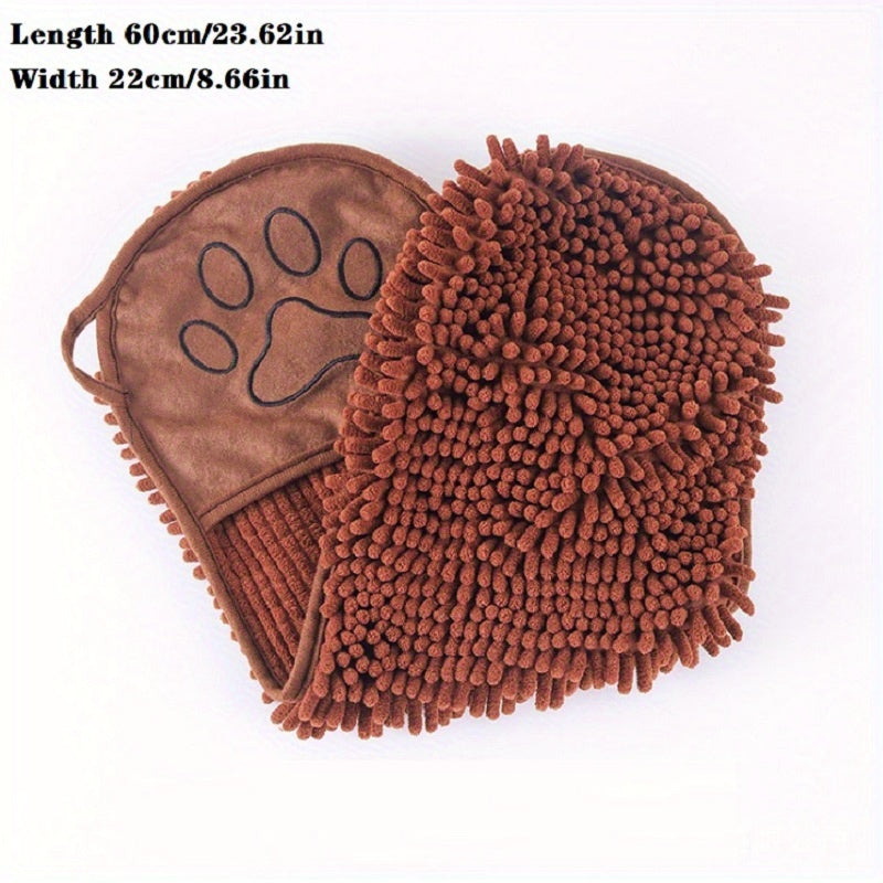 Microfiber Quick-Drying Pet Towel with Pockets - Majestic Pet Kingdom