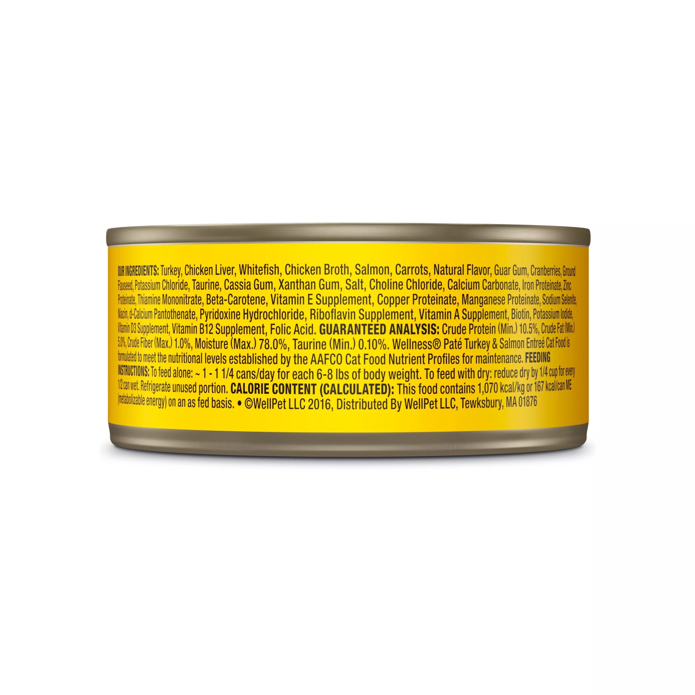 Wellness Complete Health Adult Turkey and Salmon Pate Wet Cat Food (3oz) - Majestic Pet Kingdom