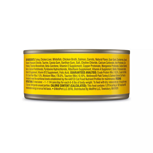 Wellness Complete Health Adult Turkey and Salmon Pate Wet Cat Food (3oz) - Majestic Pet Kingdom