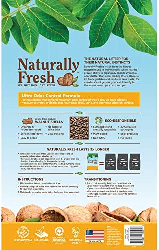 Cat Litter Naturally Fresh Ultra Odor Walnut Clumping 14lb
