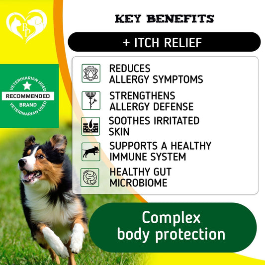 Dog Allergy Relief Chews Hot Spot & Anti-Itch Omega-3 Softs