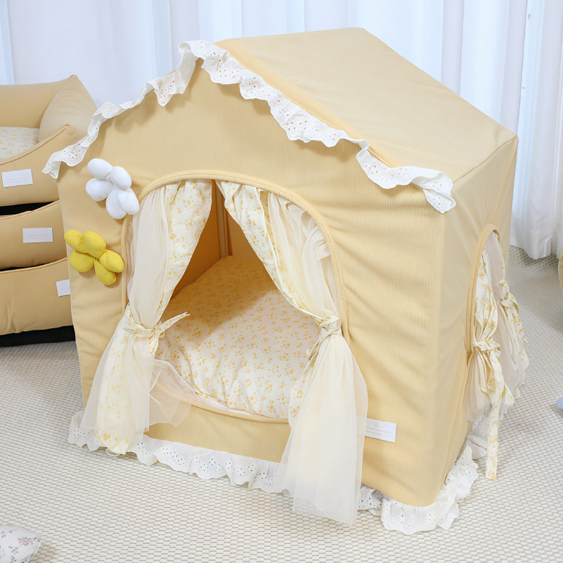 Creative House For Kitty Princess Dog And Cat Tent