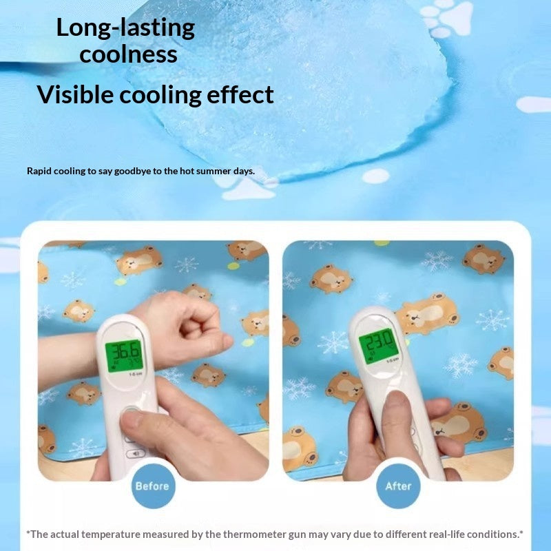 Dog Cooling Mat Pressure-Activated Gel Ice Summer Sleeping Pad - Detail Angle 3 | Majestic Pet Kingdom