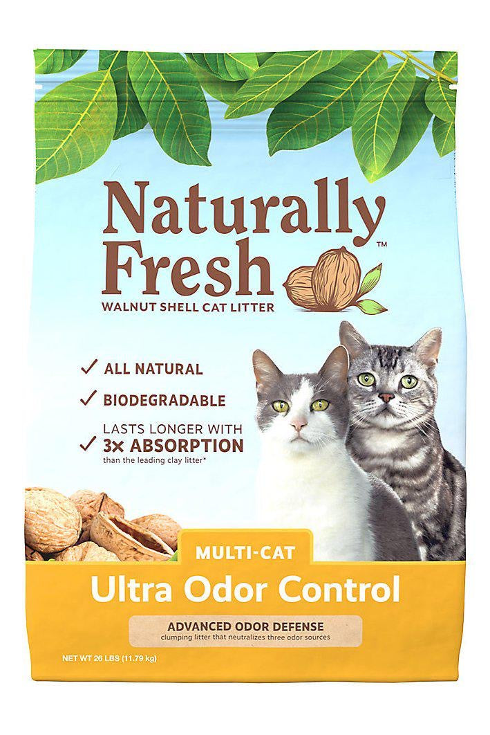Cat Litter Naturally Fresh Ultra Odor Walnut Clumping 14lb