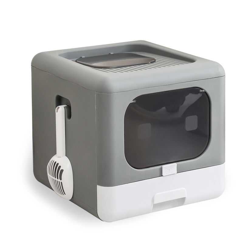 Cat Litter Basin Extra Large Fully Enclosed Double Door