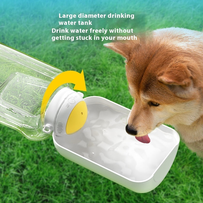 2 In 1 Dog Large Capacity Pets Out Drinking Pot Cat Water Dispenser Portable Water Cup Water And Food Integrated Bowl Pet Products - Majestic Pet Kingdom