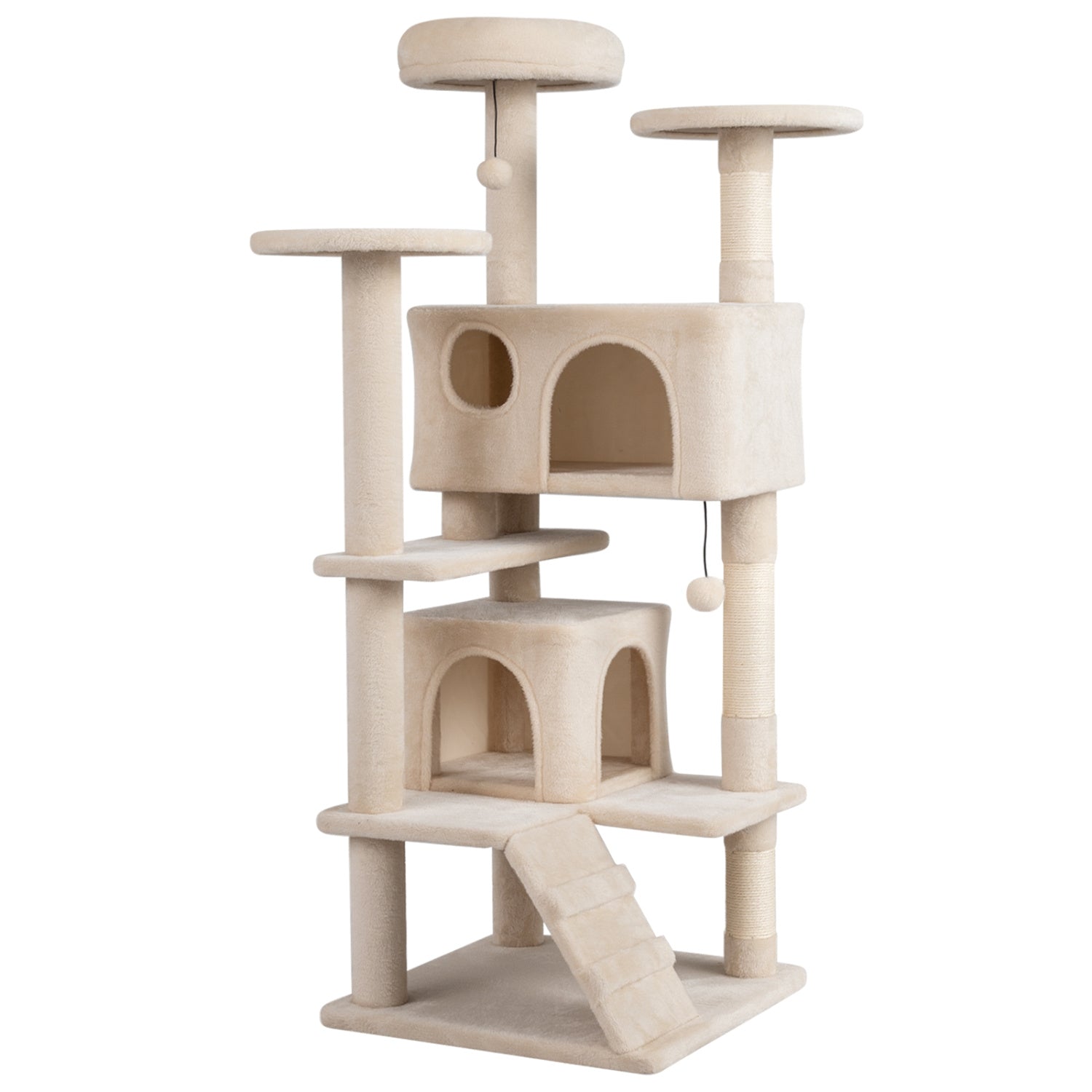 52 Inch Tall Cat Tree Tower for Indoor Cats - Majestic Pet Kingdom