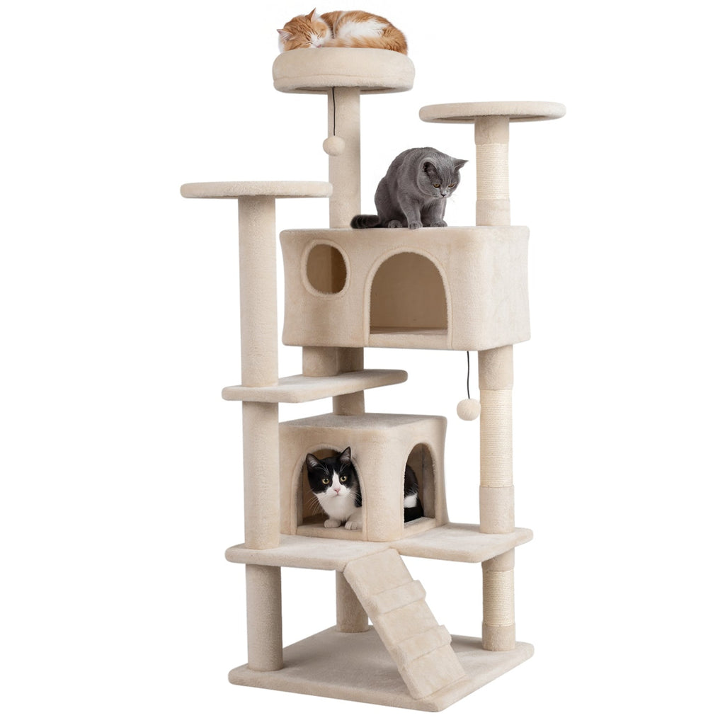 52 Inch Tall Cat Tree Tower for Indoor Cats - Majestic Pet Kingdom
