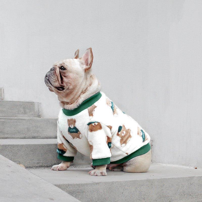 French Clothes Dog Pajamas Winter Clothes Corgi - Majestic Pet Kingdom